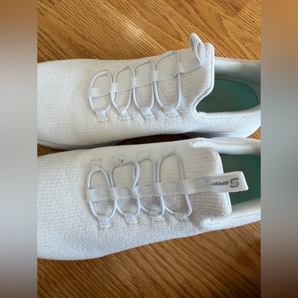 Skechers Slip In White Shoes womens 11 - Picture 7 of 8